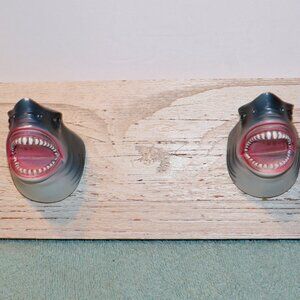 Hobby Lobby  Wooden Wall Rack Coat Shark Hooks 23"